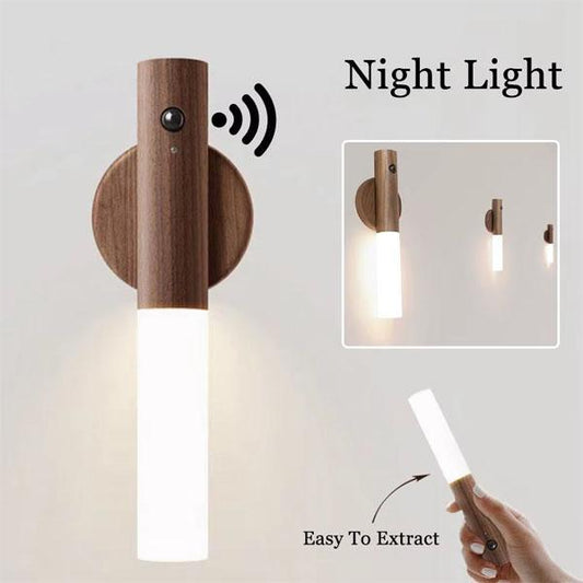 Magnetic Wooden Induction Night Light