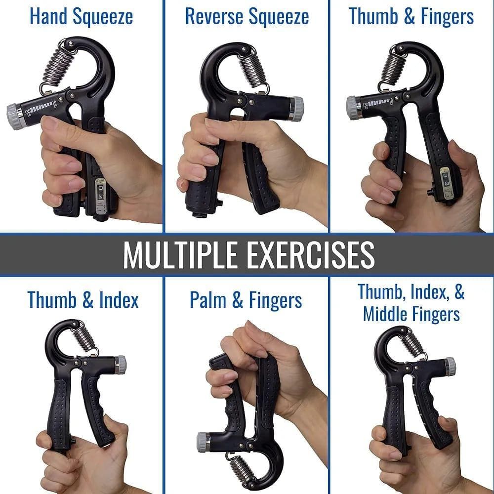 Digital Counter Hand Grip Strengthener - Adjustable 5-60kg