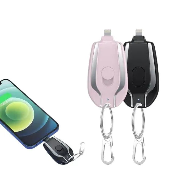 PowerPod: 1500mAh Mini Emergency Keychain Power Bank for iPhone