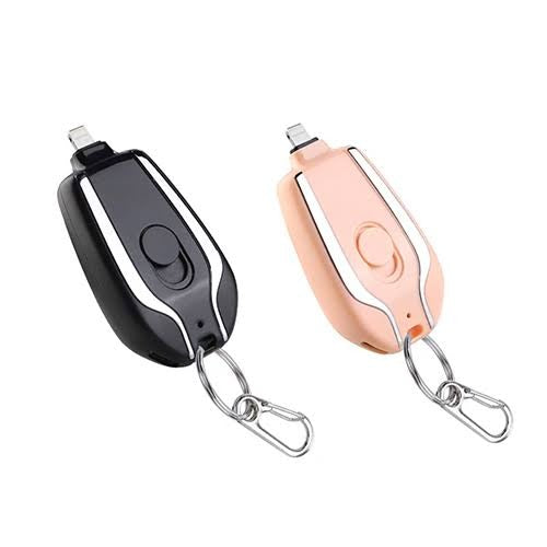 PowerPod: 1500mAh Mini Emergency Keychain Power Bank for iPhone