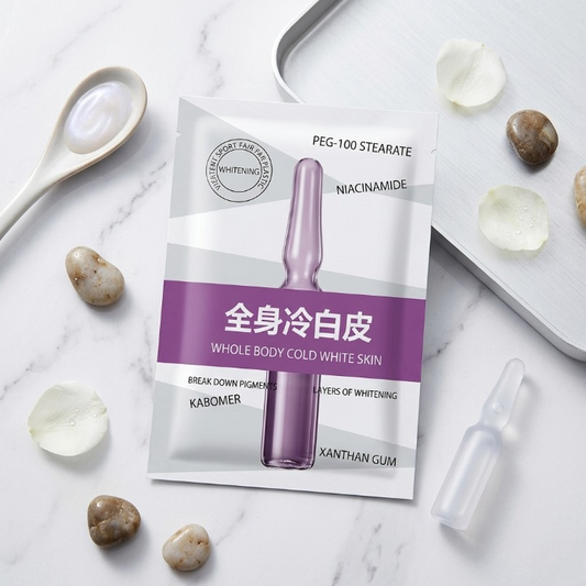 Whole Body Cold White Skin Whitening Ampoule Serum - Advanced Niacinamide Formula for Radiant Glow (120g)