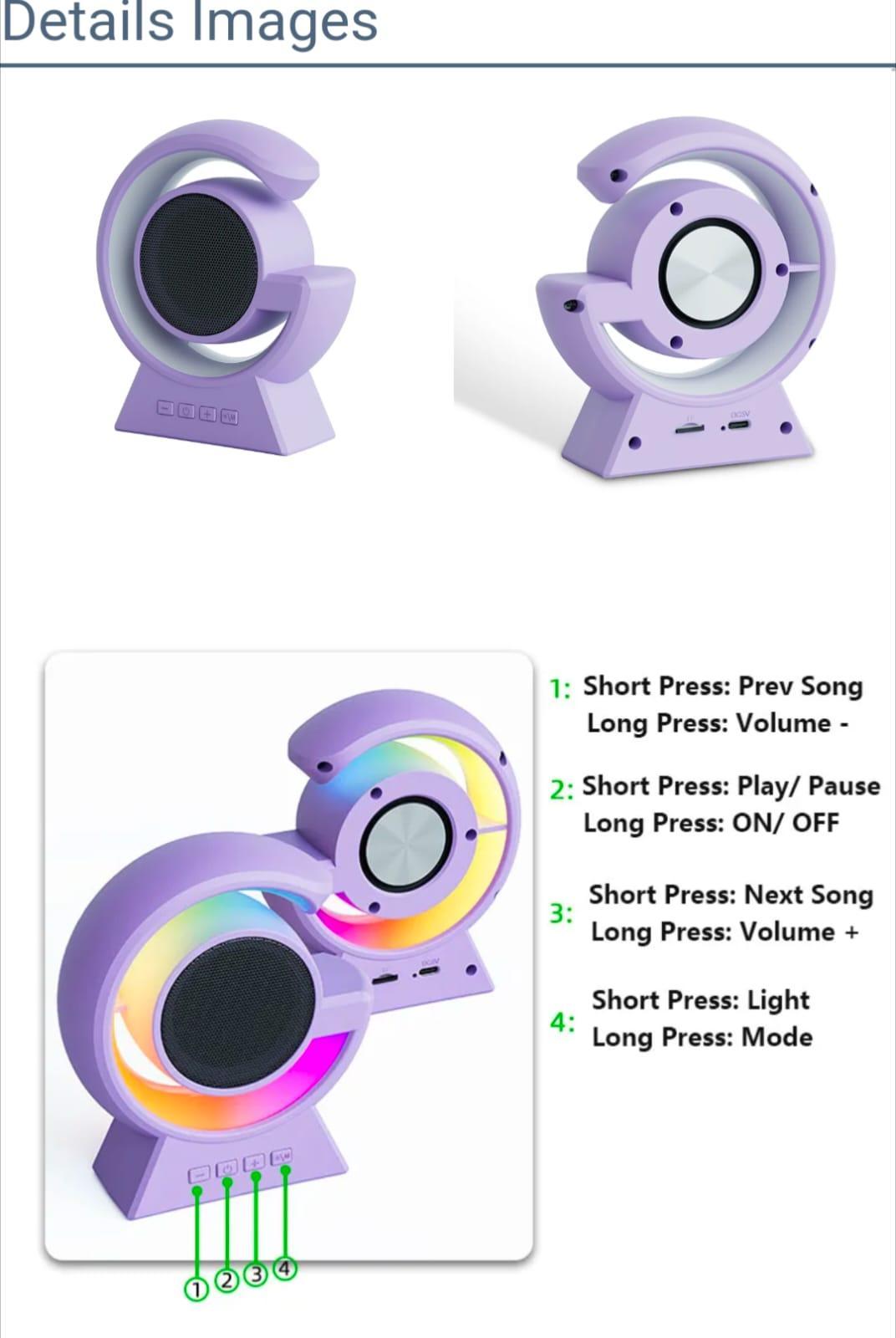 Smart Atmosphere Touch Lamp Speaker