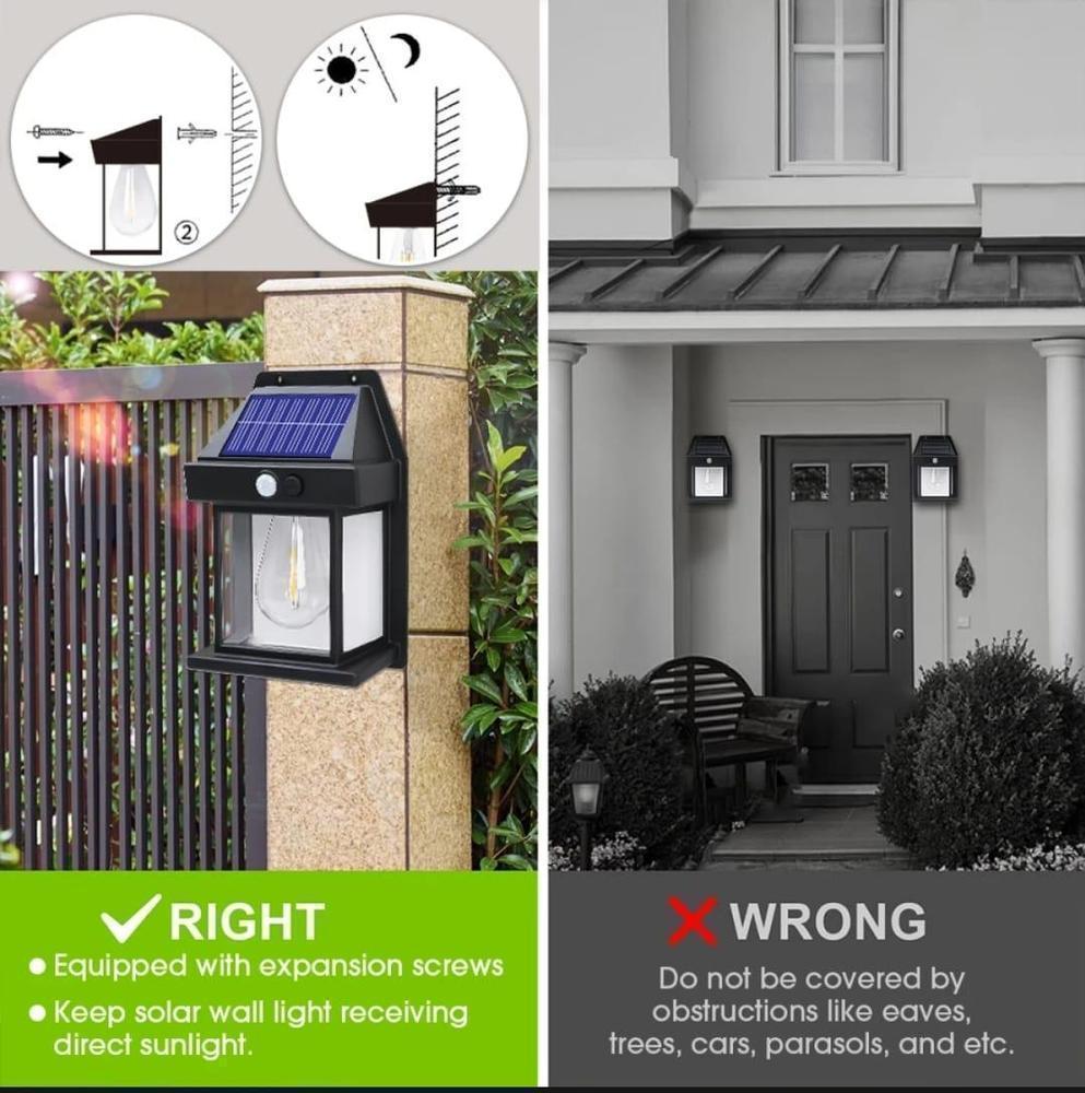 Solar Motion Sensor Wall Light
