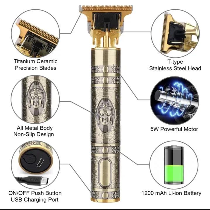 Gold Metallic Hair Trimmer