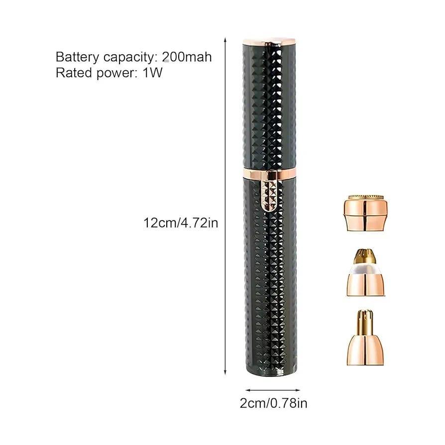 3-in-1 Rechargeable Precision Ladies Trimmer & Eyebrow Shaver