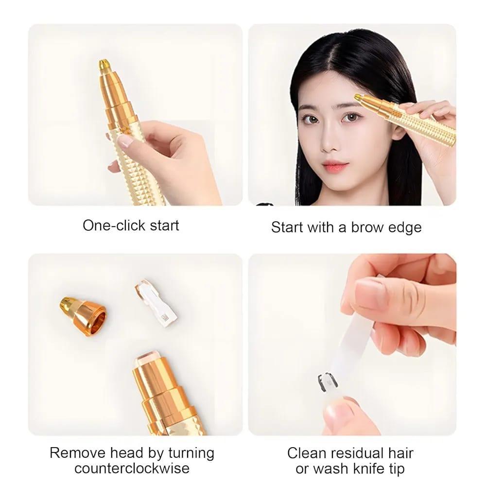 3-in-1 Rechargeable Precision Ladies Trimmer & Eyebrow Shaver