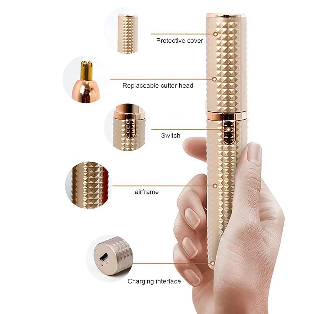 3-in-1 Rechargeable Precision Ladies Trimmer & Eyebrow Shaver