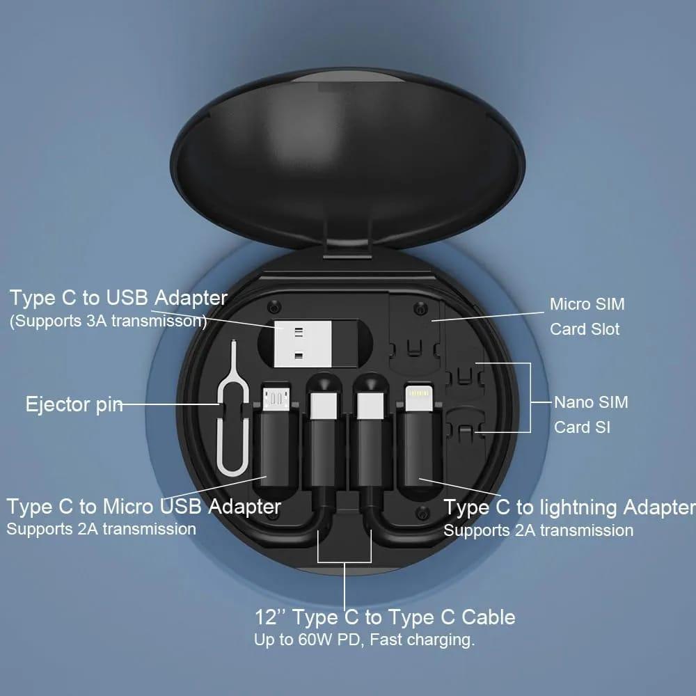 6-in-1 Fast Charging Travel Kit