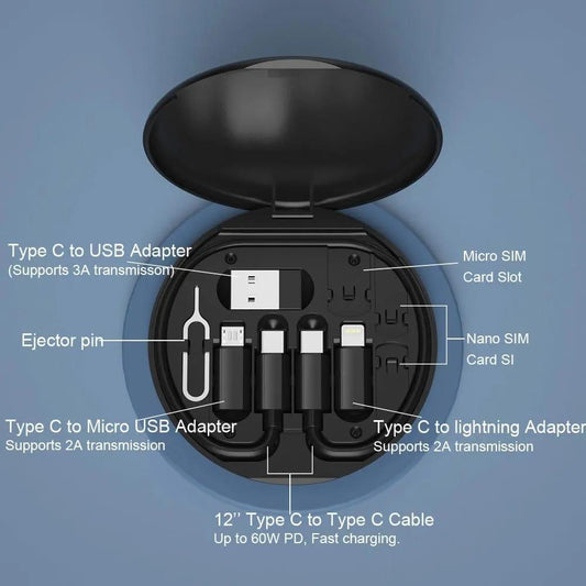 6-in-1 Fast Charging Travel Kit