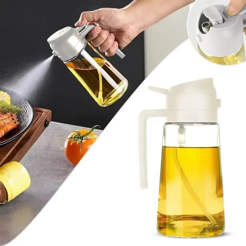 2-in-1 Premium Oil Sprayer & Dispenser