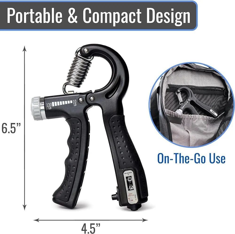 Digital Counter Hand Grip Strengthener - Adjustable 5-60kg