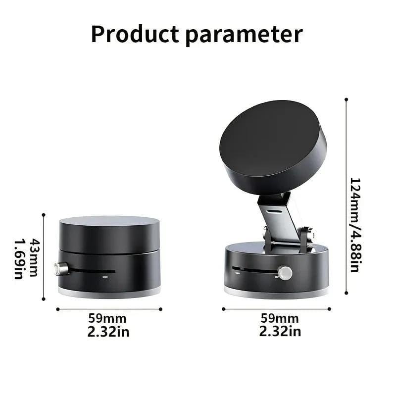 Premium MagGrip Vacuum Magnetic Phone Mount for Car & Desk