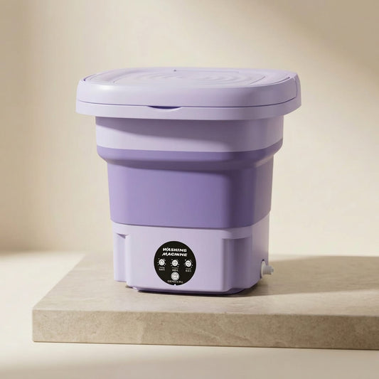 Portable foldable mini washing machine for small clothes and travel use