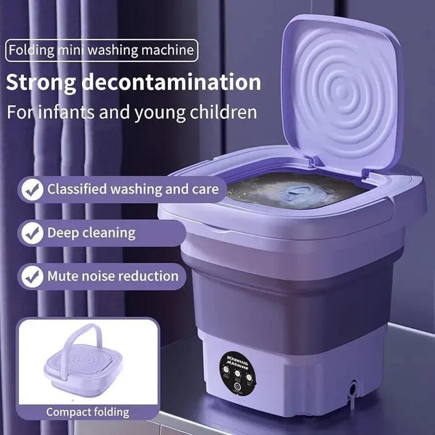 Portable Foldable Washing Machine - Mini Small Clothes Washer